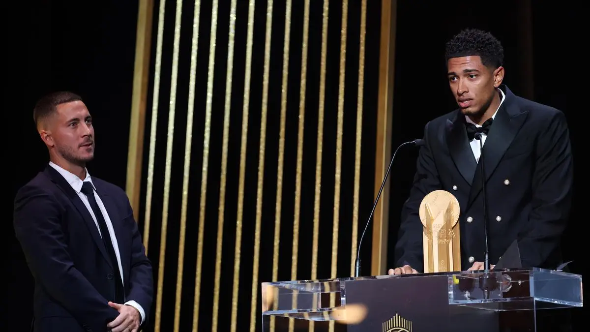 Bellingham wins Kopa Trophy for best young player at Ballon d’Or gala