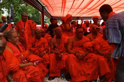 Final funeral rites for Ga Manye, Naa Dede Omaedru III, underway