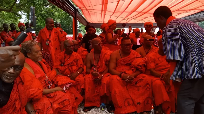 Final funeral rites for Ga Manye, Naa Dede Omaedru III, underway