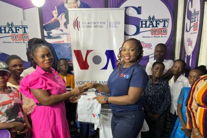 Voice of America Champions Youth Talent in Obuasi with generous donation