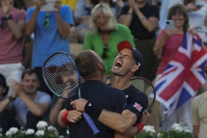 Andy Murray’s tennis career is extended with a come-from-behind doubles win at the Paris Olympics