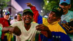 Venezuela election: Choreographed celebrations as Nicolas Maduro claims victory