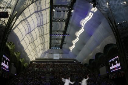 Fencing at the historic Grand Palais in Paris is one of the most popular views at the 2024 Olympics