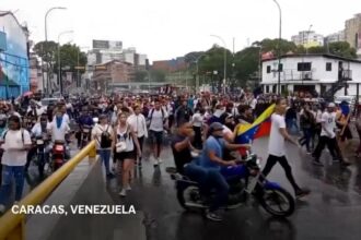 Venezuelans take to the streets to protest declaration of Maduro election victory