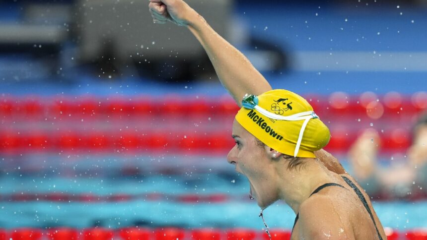 Kaylee McKeown still rules the Olympic backstroke, beating Regan Smith in women’s 100 meters