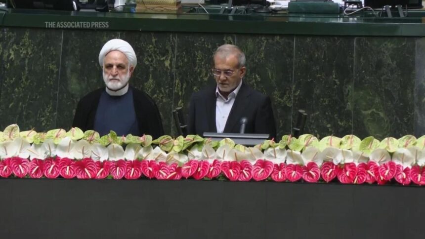 Iran’s new president Pezeshkian takes oath of office