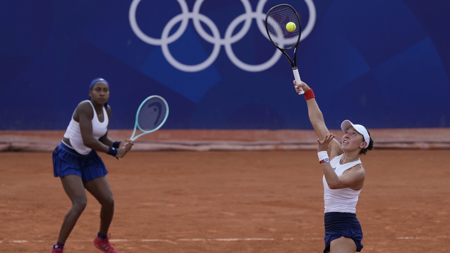 Coco Gauff is out of women’s doubles at the Paris Olympics a day after her singles loss