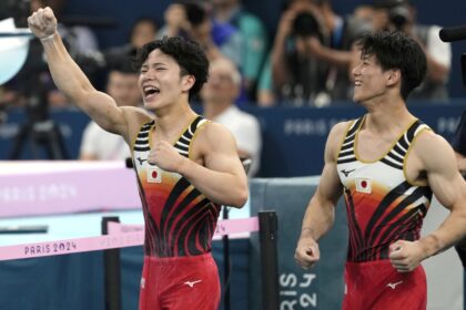 Japan’s Shinnosuke Oka wins men’s all-around title. Defending Olympic champion Hashimoto falters