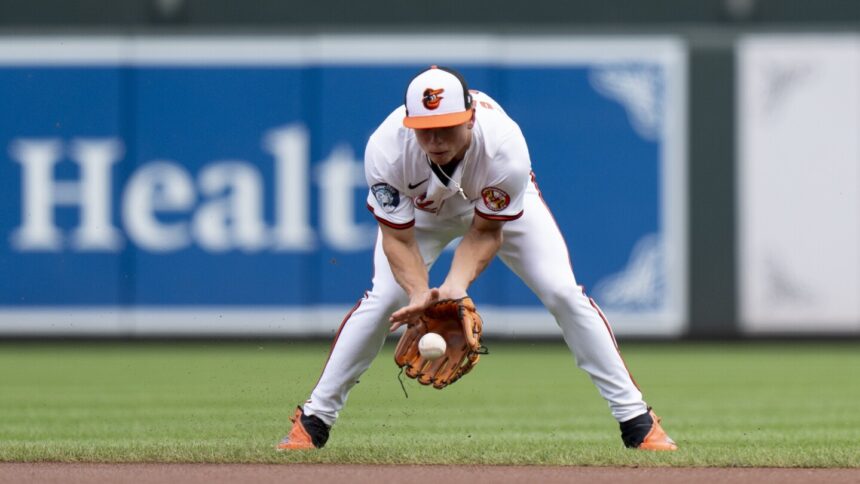 Top-ranked prospect Jackson Holliday hits a grand slam in his first game back from the minors