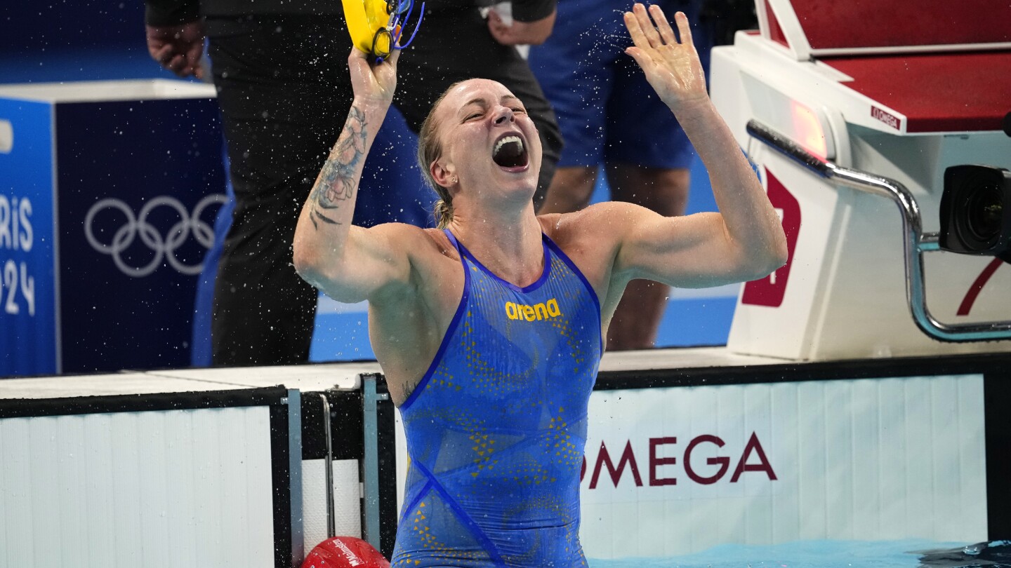 Talked into swimming the 100-meter freestyle, Sarah Sjöström gets a gold that surprises even her