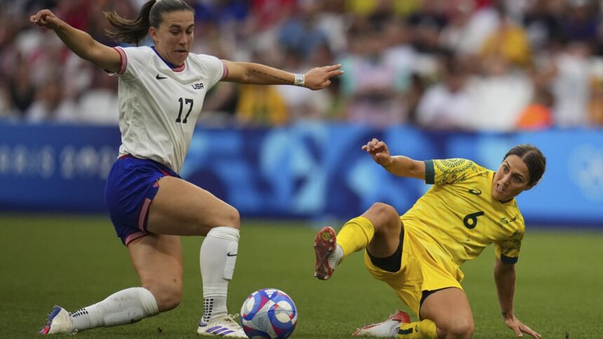 US women’s midfielder Coffey to miss Olympics quarterfinal because of yellow cards