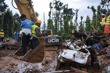 Hopes of finding more survivors in the mud and debris wane after landslides in India kill 194