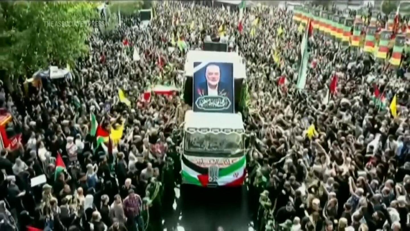 Funeral procession and prayers held for Hamas leader Haniyeh in Tehran