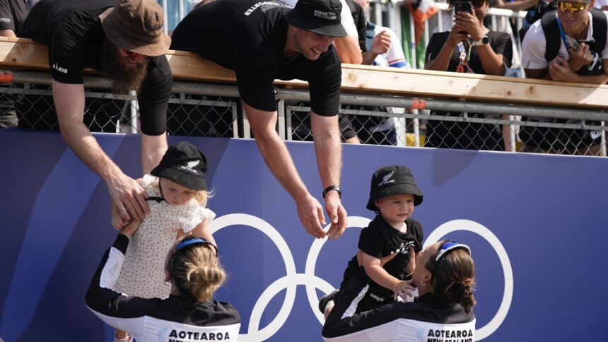 Three moms win rowing medals at Paris Olympics and celebrate their victories with their kids