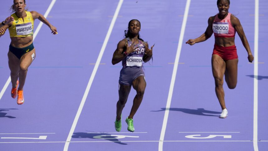 Sha’Carri breezes through opening round at first-ever Olympics race, wins 100 heat in 10.94 seconds