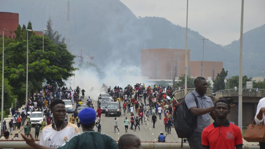 Rights group says security forces have killed 9 during protests over Nigeria’s economic crisis