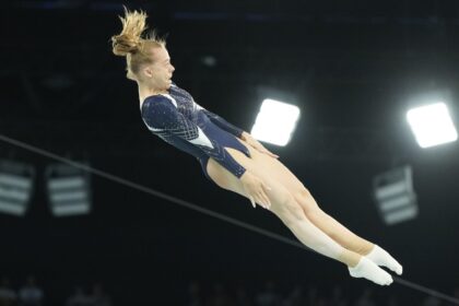 Belarus’ Viyaleta Bardzilouskaya wins the first medal by a neutral athlete at the Paris Olympics