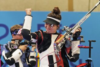 Chiara Leone wins women’s 50-meter rifle 3 positions shooting for 1st Swiss gold at Paris Olympics