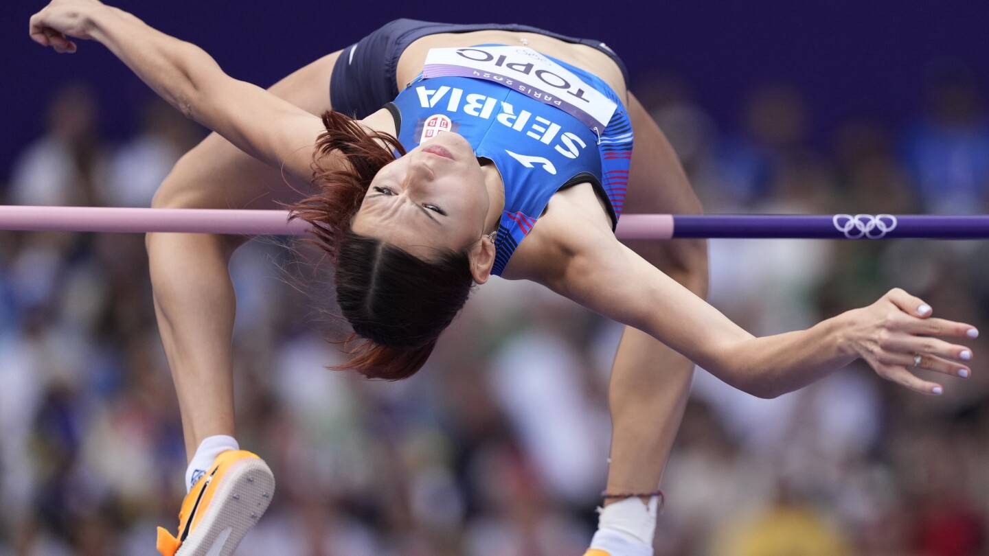 Serbia high jumper Angelina Topic will miss the Paris Olympics final after fracturing her ankle