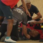 Britain’s Kye Whyte taken off BMX track on stretcher after Olympic silver medalist crashes in semis