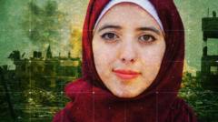 ‘Still alive’ – graduate Asmaa’s texts to BBC from Gaza ruins