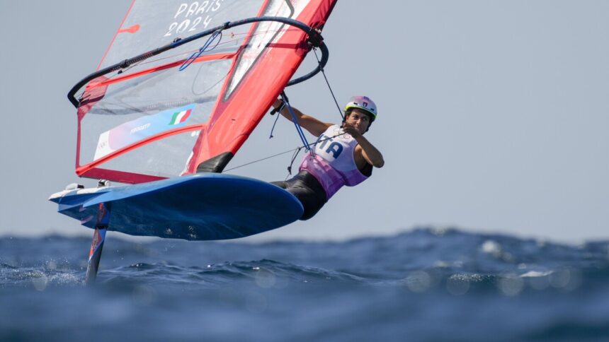 Marta Maggetti stars as Italy wins gold in new windsurfing class at Paris Olympics