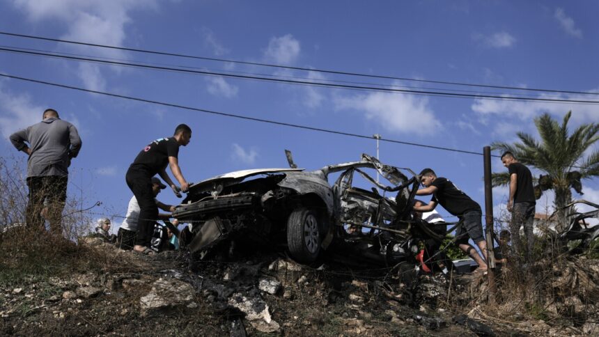 Israel’s army says airstrikes in the northern West Bank kill 9 Palestinian militants