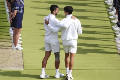 Novak Djokovic and Carlos Alcaraz meet for the Olympic tennis men’s singles gold