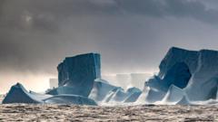 A23a: Colossal iceberg stuck spinning in ocean trap