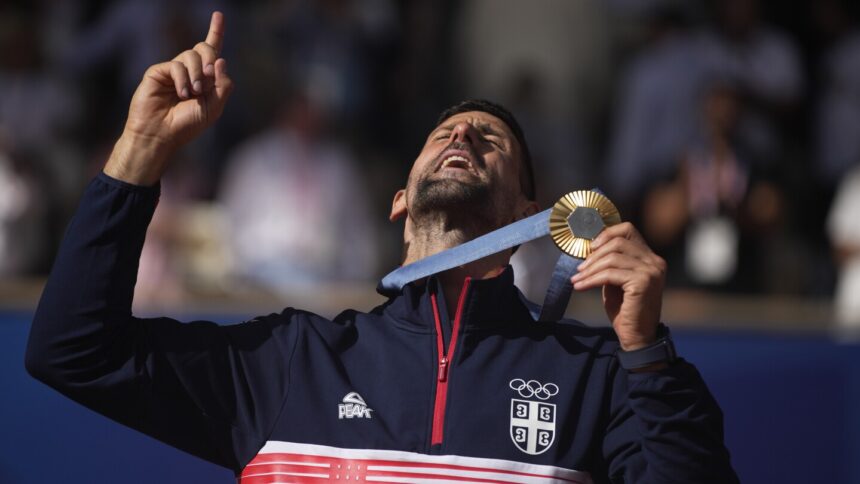 Novak Djokovic finally adds an Olympic gold to his resume by beating Carlos Alcaraz in a taut final