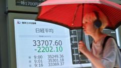 Market rout: Asia stocks slump after shares fell sharply last week