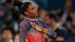 Olympics gymnastics: Simone Biles takes silver as Rebeca Andrade wins floor gold at Paris Games