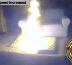 Moment dog sets house on fire after chewing power bank in Oklahoma