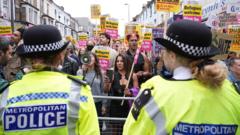 Thousands of anti-racism protesters take to England’s streets