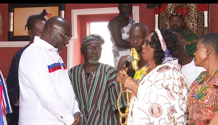 Nsawam Adoagyiri: Queen mother installs Bawumia as ‘Internet Chief’