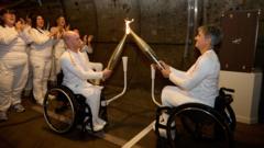 Paralympic Games torch relay goes via Channel Tunnel at Folkestone