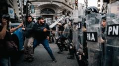 Clashes outside Argentine Congress after veto of pension rise