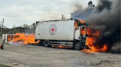 Red Cross says three staff killed in shelling in eastern Ukraine