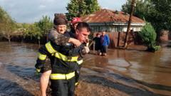 Europe floods: Four die in Romania as heavy rain sweeps through central Europe