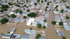 Nigeria Maiduguri floods: Prisoners flee after water damages jail walls