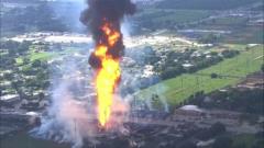 Pipeline explosion in Texas causes pillar of fire