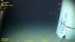 Footage revealed of Titan sub’s tail cone on sea floor