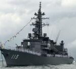 Japan sails warship through Taiwan Strait for first time