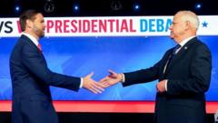 Watch key moments from the US vice-presidential debate