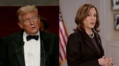 Watch: Trump and Harris trade charity dinner barbs