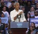 Moment Obama raps Eminem’s Lose Yourself at Detroit rally