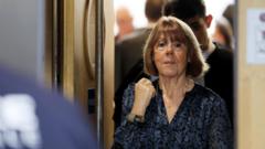 Gisèle Pelicot arrives to give evidence at French mass rape trial