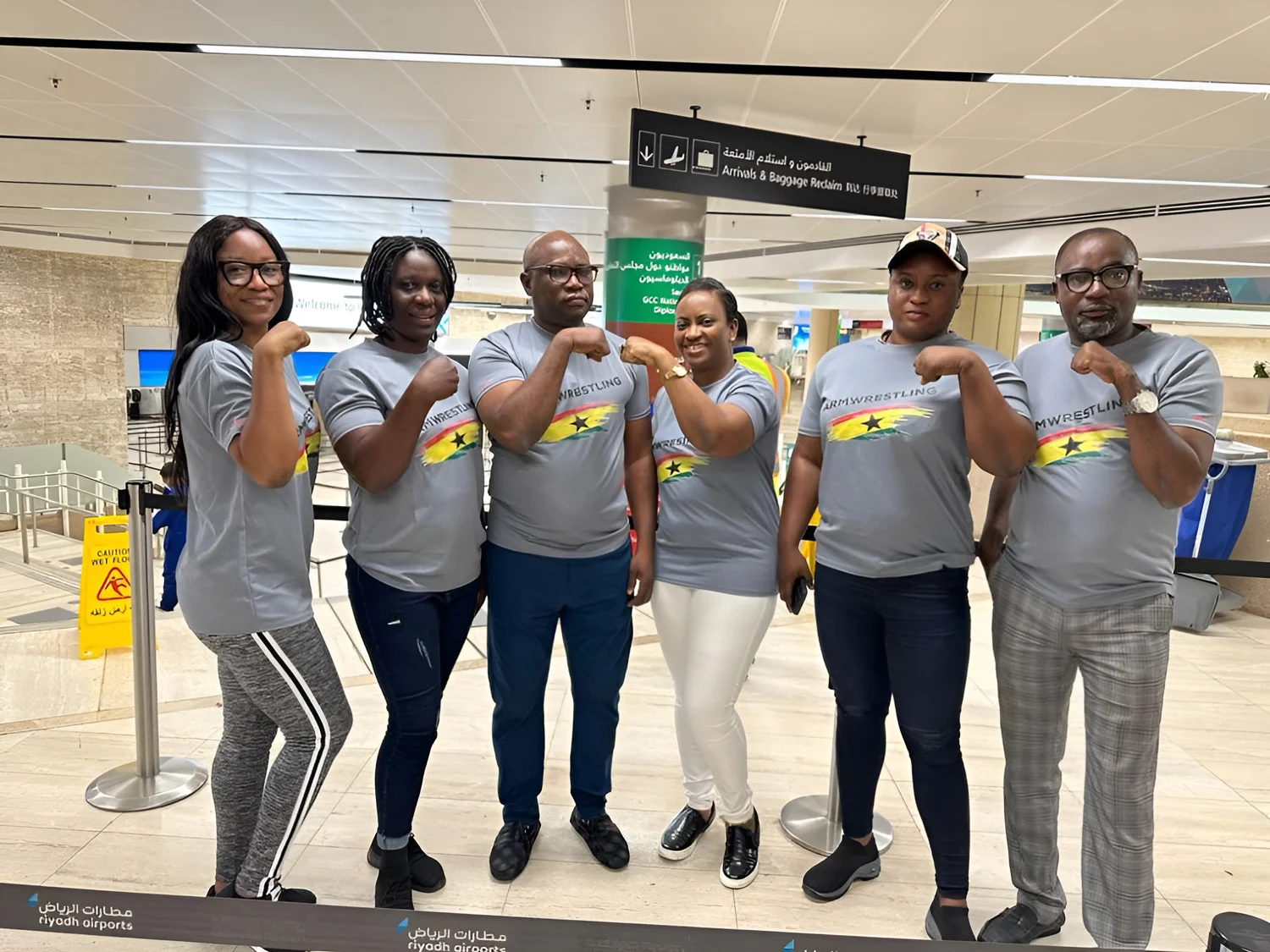 Ghana Armwrestling in Saudi Arabia for the 2023 World Combat Games