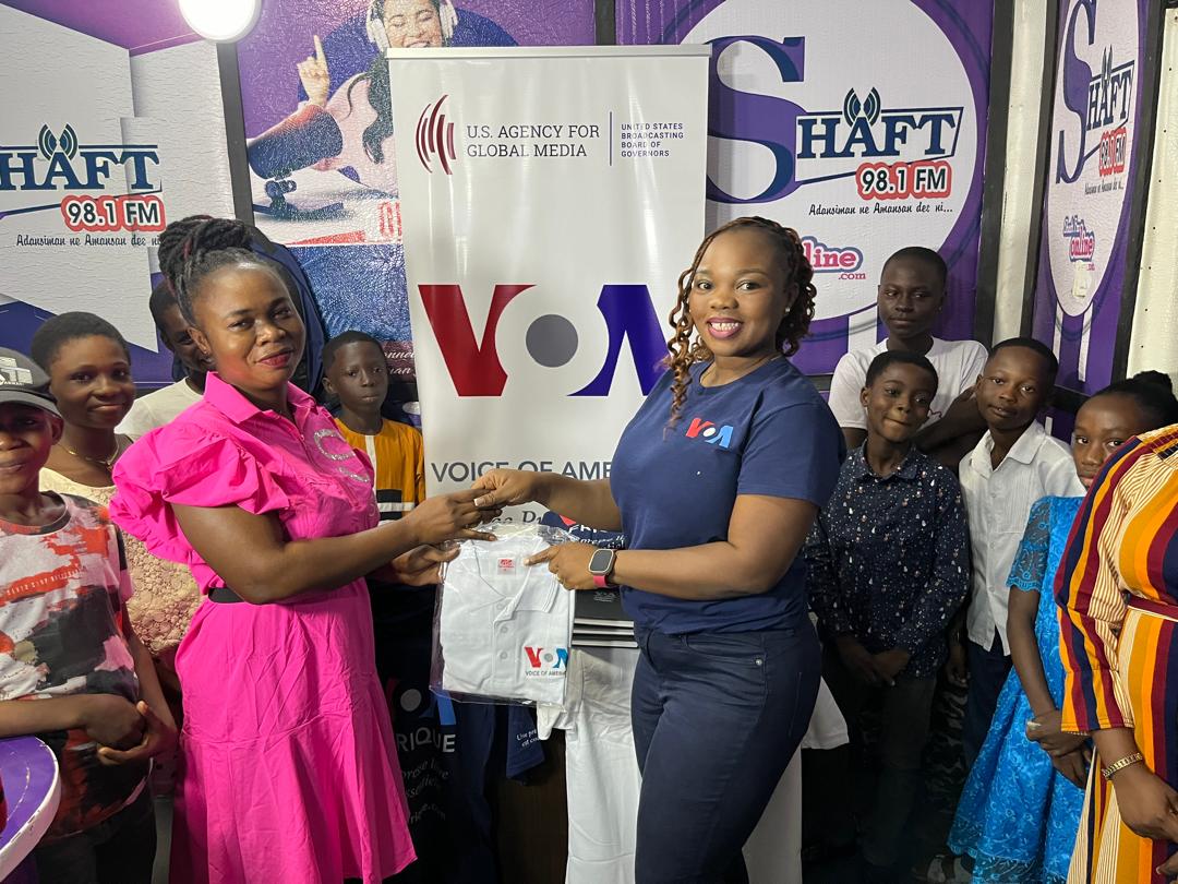 Voice of America Champions Youth Talent in Obuasi with generous donation