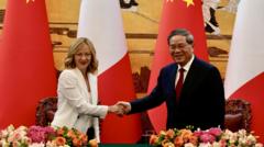 Italy PM Meloni vows to ‘relaunch’ bilateral ties with China